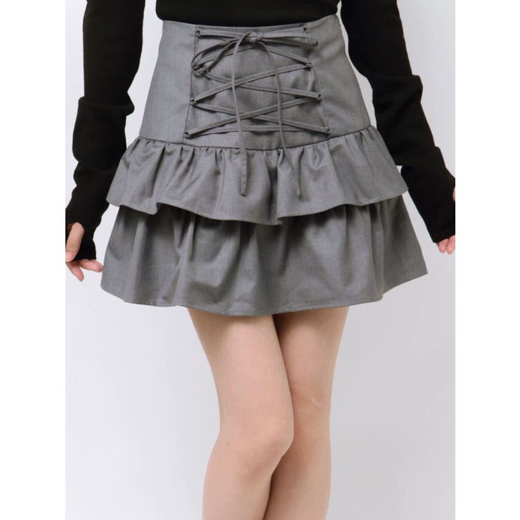 レースアップティアードミニスカパン【セットアップ対応】 | jouetie | 詳細画像39 