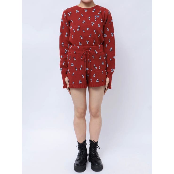 【jouetie×HTH】フリルフラワーニットパンツ【コラボ】 | jouetie | 詳細画像14 