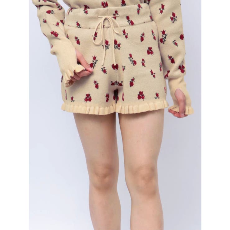 【jouetie×HTH】フリルフラワーニットパンツ【コラボ】 | jouetie | 詳細画像28 