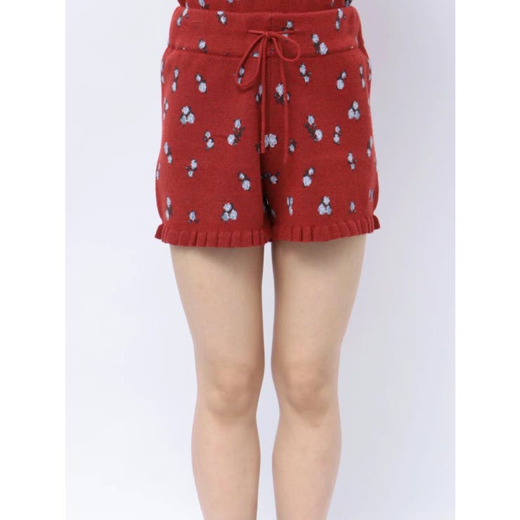 【jouetie×HTH】フリルフラワーニットパンツ【コラボ】 | jouetie | 詳細画像7 