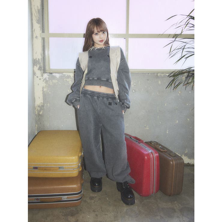 HTH×jouetie】ロゴスウェットパンツ【コラボ】[品番：MKSW0062919