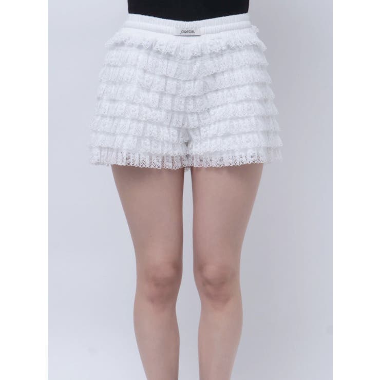 レースティアードショートパンツ[品番：MKSW0061636]｜jouetie