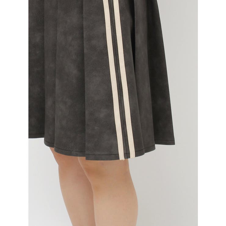 フェイクレザーラインプリーツスカート【セットアップ対応】 | jouetie | 詳細画像23 