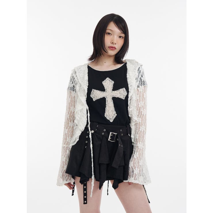 アシメヘムベルテッドミニスカート | jouetie | 詳細画像26 