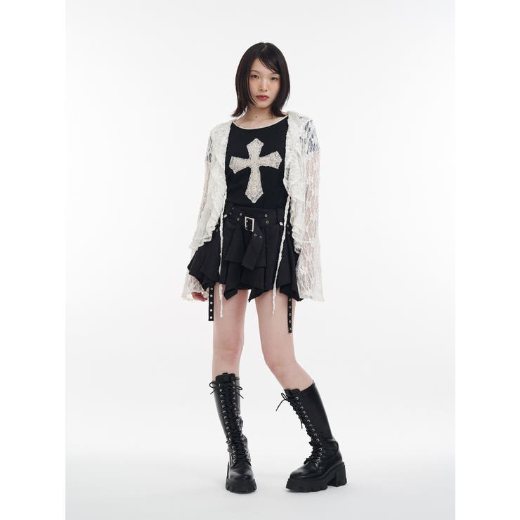 アシメヘムベルテッドミニスカート | jouetie | 詳細画像27 