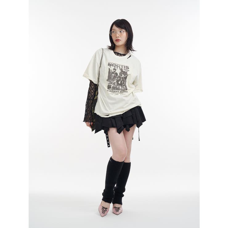 アシメヘムベルテッドミニスカート | jouetie | 詳細画像31 