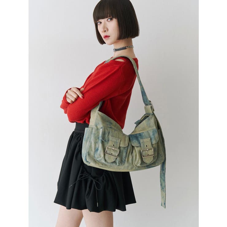 jouetie デニムフラップメッセンジャーバッグ デニムフラップメッセンジャーBAG[品番：MKSW0061973]｜jouetie