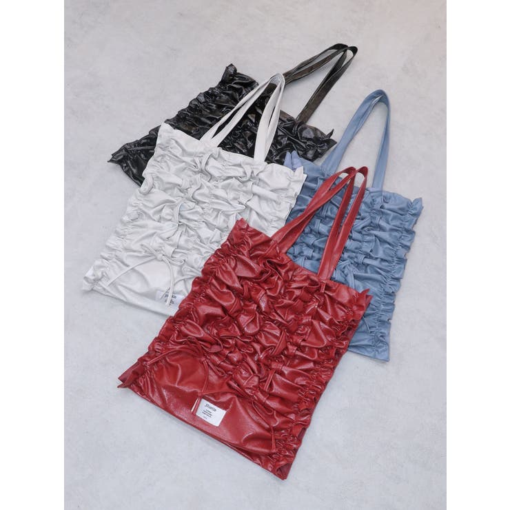 【新品未使用品】サマンサベガ　チョコレートリボン トートバッグ　チェリーレッド チェリー トートバッグ | Q-pot. ONLINE SHOP