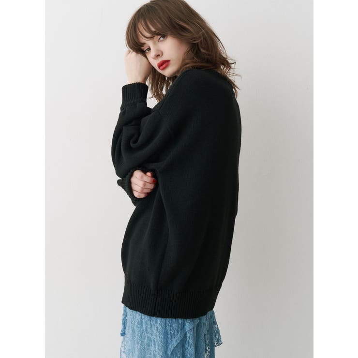リボンジャガードルーズニット[品番：MKSW0061525]｜jouetie（ジュエティ ）のレディースファッション通販｜SHOPLIST（ショップリスト）