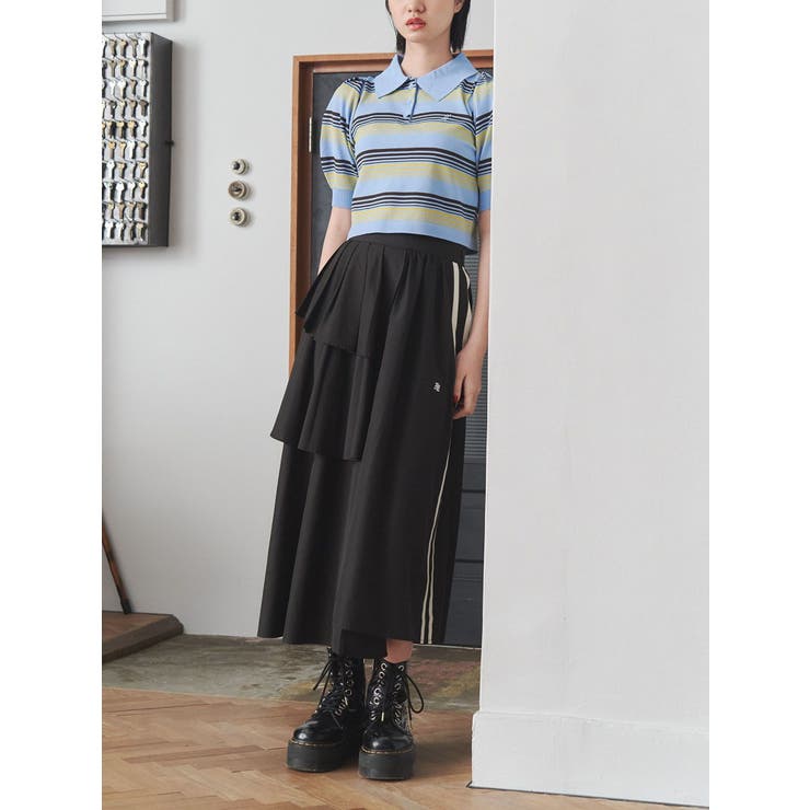 マルチボーダーポロニット | jouetie | 詳細画像12 