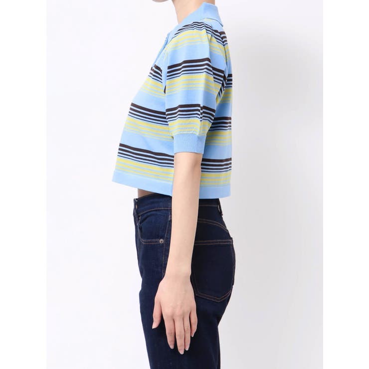 マルチボーダーポロニット | jouetie | 詳細画像16 