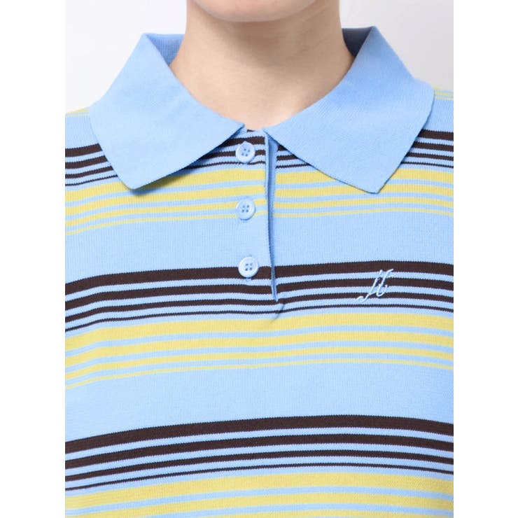 マルチボーダーポロニット | jouetie | 詳細画像18 