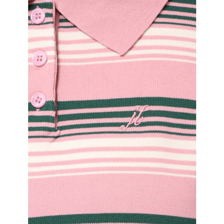 マルチボーダーポロニット | jouetie | 詳細画像24 