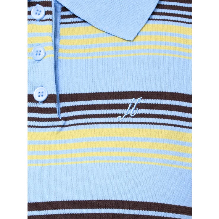 マルチボーダーポロニット | jouetie | 詳細画像25 