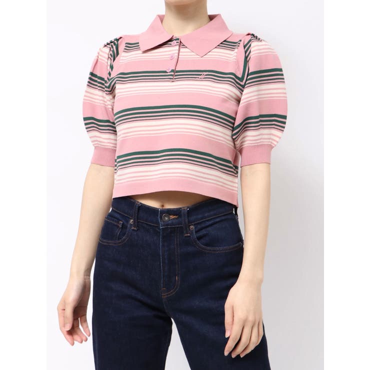 マルチボーダーポロニット | jouetie | 詳細画像27 