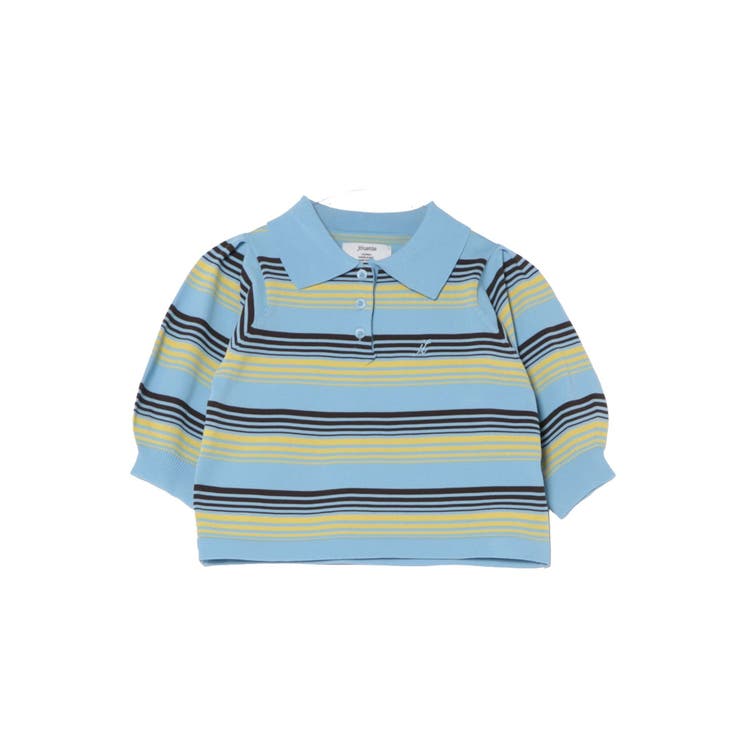 マルチボーダーポロニット[品番：MKSW0062659]｜jouetie（ジュエティ