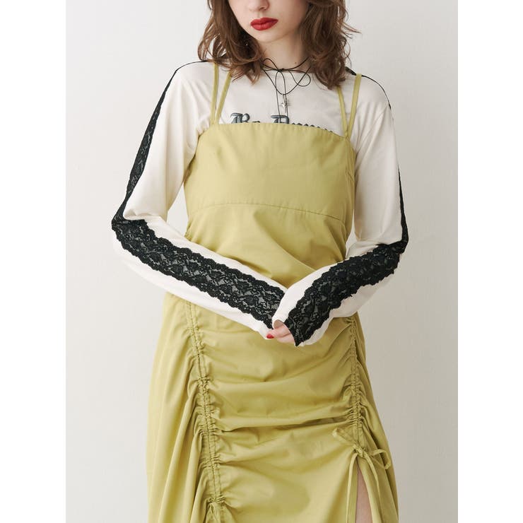 シャイニーロゴレースライントップス | jouetie | 詳細画像12 