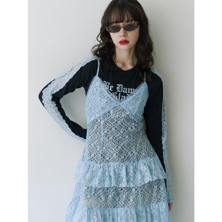 シャイニーロゴレースライントップス | jouetie | 詳細画像15 