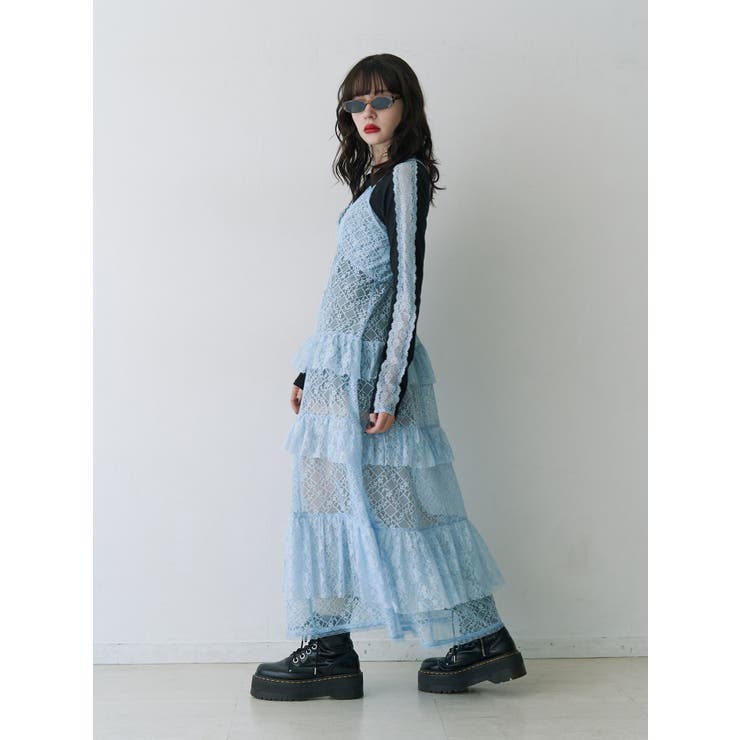 シャイニーロゴレースライントップス | jouetie | 詳細画像17 