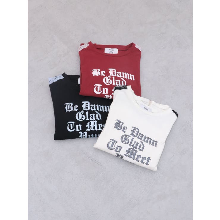 シャイニーロゴレースライントップス | jouetie | 詳細画像2 