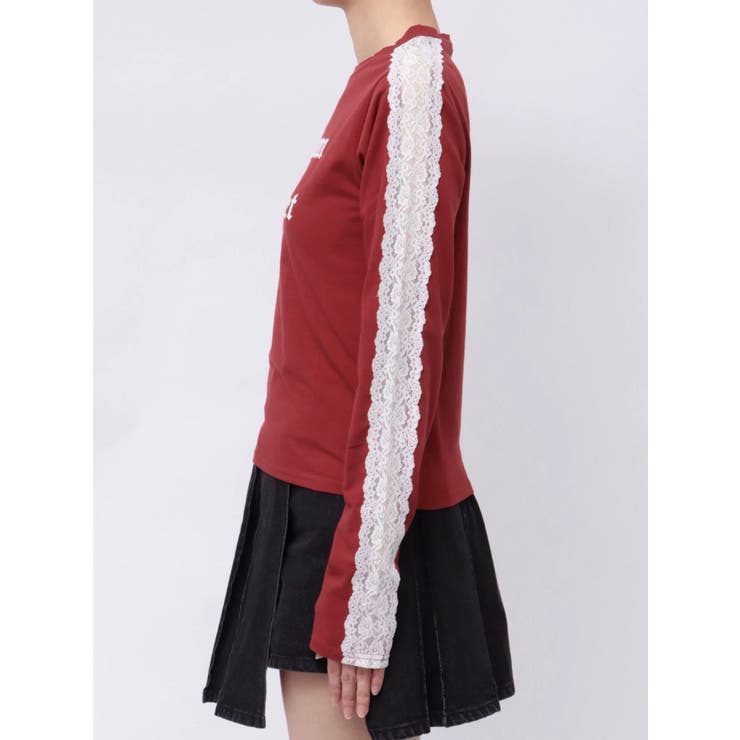 シャイニーロゴレースライントップス | jouetie | 詳細画像23 