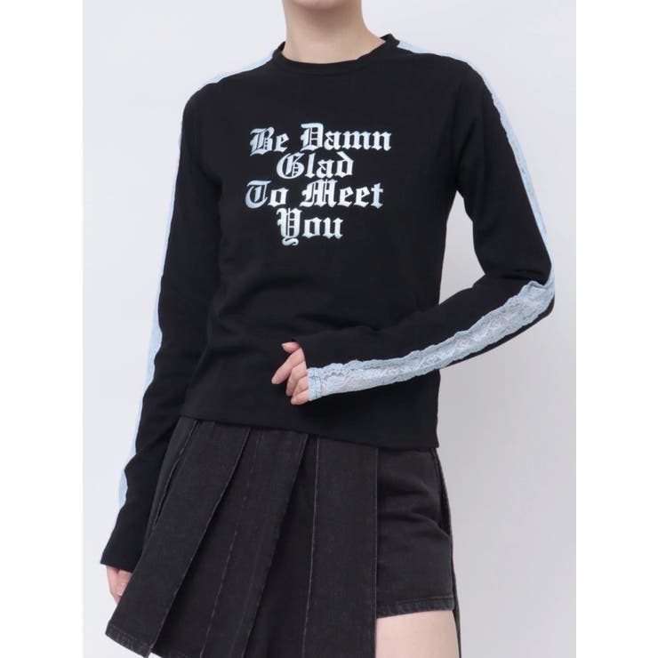 シャイニーロゴレースライントップス | jouetie | 詳細画像34 