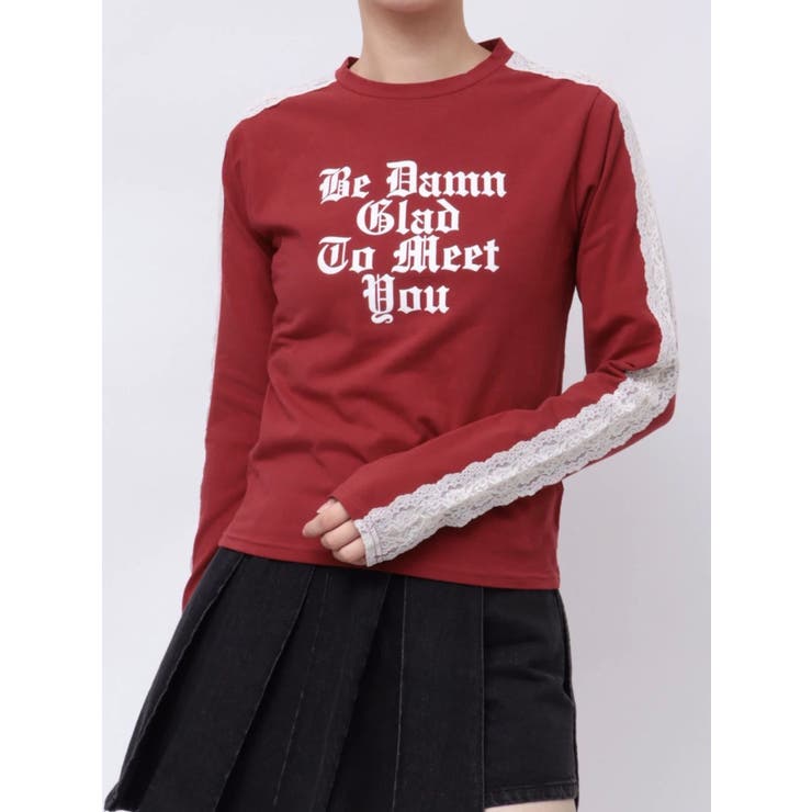 シャイニーロゴレースライントップス | jouetie | 詳細画像35 