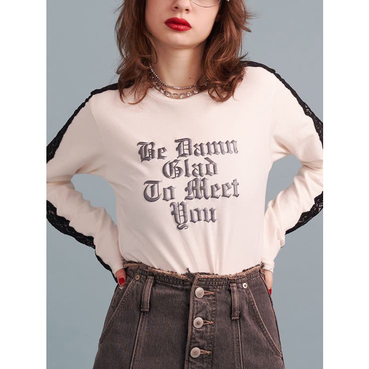 シャイニーロゴレースライントップス | jouetie | 詳細画像4 