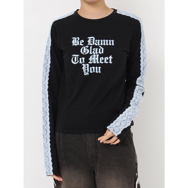 シャイニーロゴレースライントップス | jouetie | 詳細画像40 