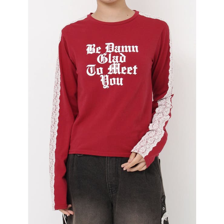 シャイニーロゴレースライントップス | jouetie | 詳細画像41 