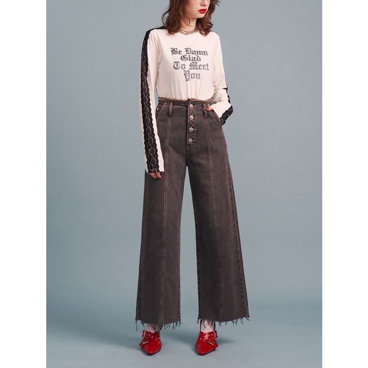 シャイニーロゴレースライントップス | jouetie | 詳細画像5 