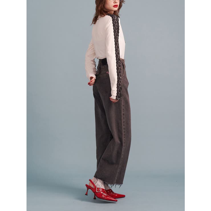 シャイニーロゴレースライントップス | jouetie | 詳細画像6 