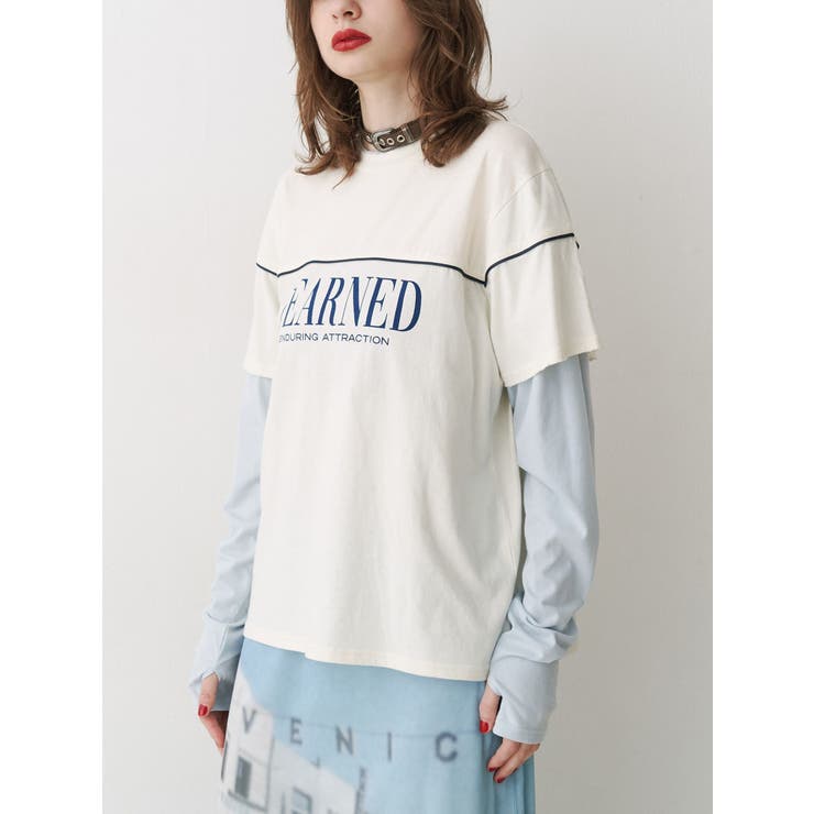ロゴレイヤリングTシャツ | jouetie | 詳細画像4 