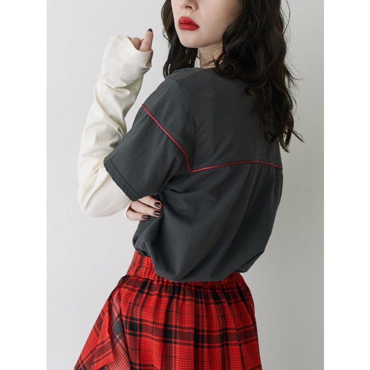 ロゴレイヤリングTシャツ | jouetie | 詳細画像5 