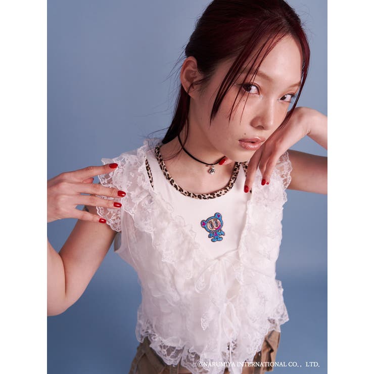 【ANGELBLUE×jouetie】パイピングキャミ | jouetie | 詳細画像3 