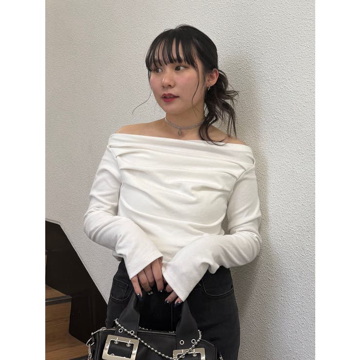 ドレープオフショルトップス | jouetie | 詳細画像3 