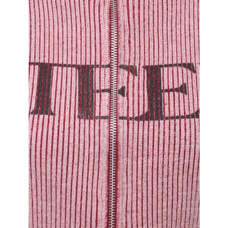 ローズロゴダブルZIPニット[品番：MKSW0062288]｜jouetie