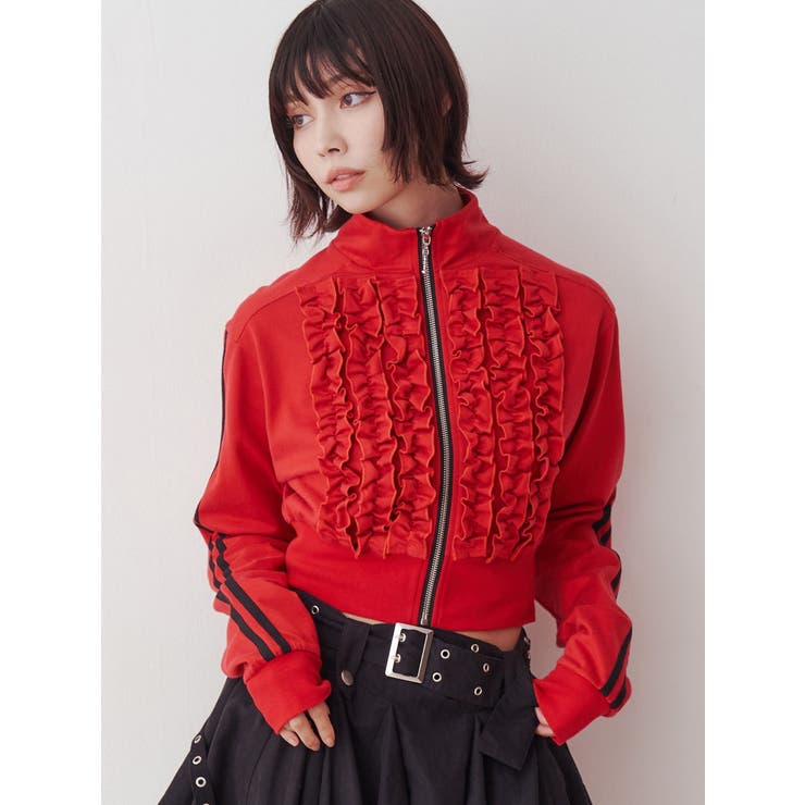 フリルトラックジャケット[品番：MKSW0062121]｜jouetie（ジュエティ