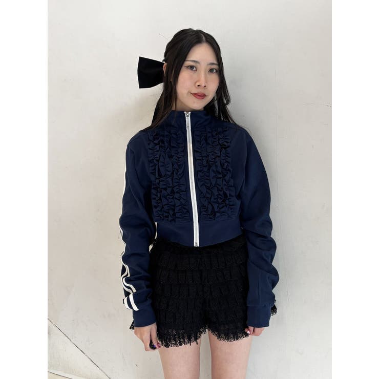 jouetie フリルトラックジャケット M ネイビー フリルトラックジャケット[品番：MKSW0062121]｜jouetie