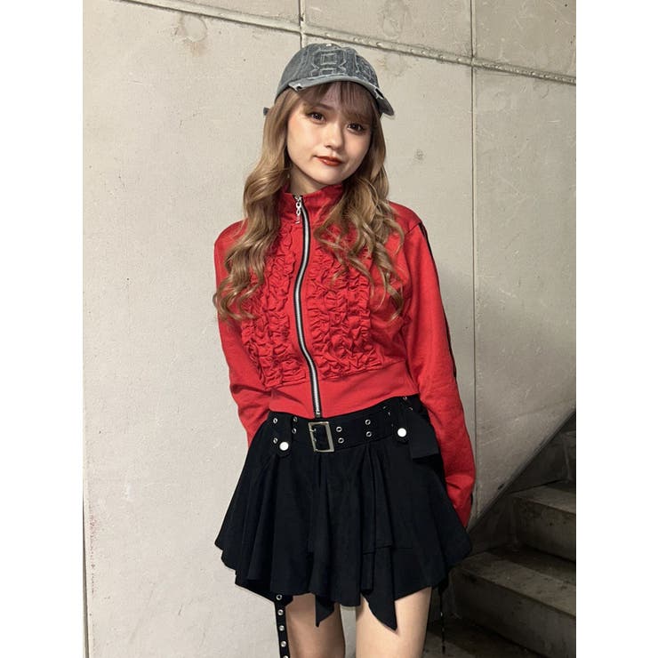 フリルトラックジャケット[品番：MKSW0062121]｜jouetie