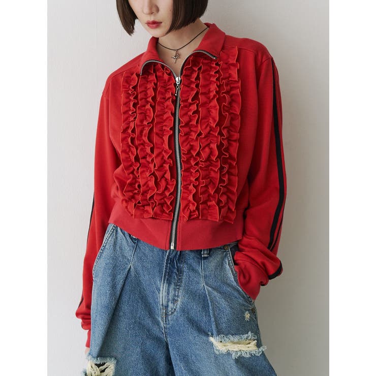 フリルトラックジャケット[品番：MKSW0062121]｜jouetie（ジュエティ