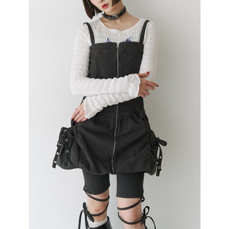 ♥유키♥限定‼︎シェリエ♡即完売♡ナイロンZIPミニスカートＳsize ♥유키♥限定‼︎シェリエ♡即完売♡ナイロンZIPミニスカート