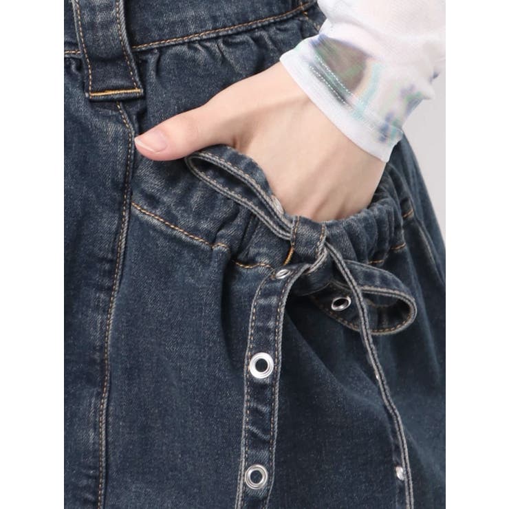 フロントZIPデニムミニジャンスカ[品番：MKSW0062663]｜jouetie