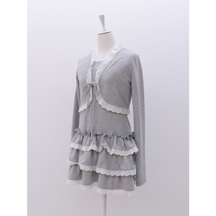 ボレロセットフリルベアワンピース[品番：MKSW0063029]｜jouetie