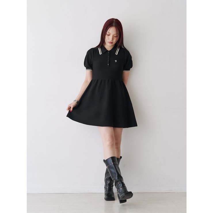 ニットポロミニワンピース | jouetie | 詳細画像10 