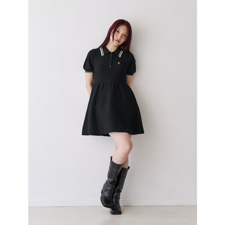 ニットポロミニワンピース | jouetie | 詳細画像11 