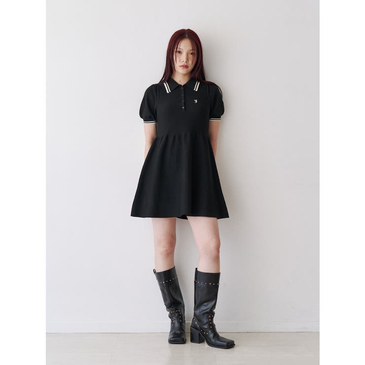 ニットポロミニワンピース | jouetie | 詳細画像12 