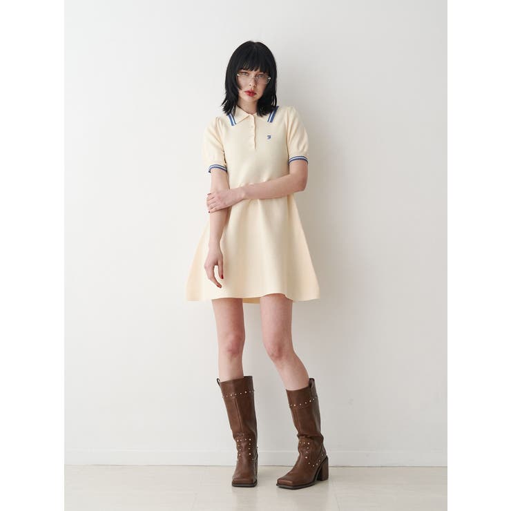 ニットポロミニワンピース | jouetie | 詳細画像16 