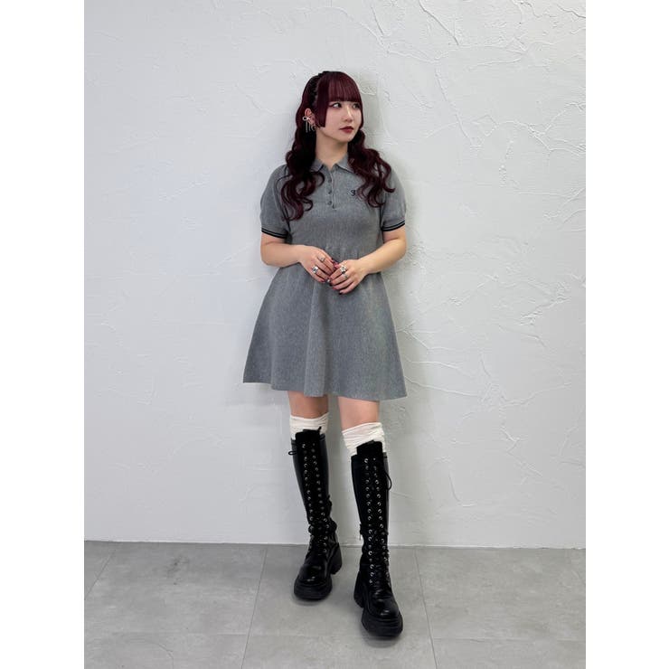 ニットポロフィットミニワンピース jouetie ジュエティ セール】ニットポロフィットミニワンピース（ワンピース