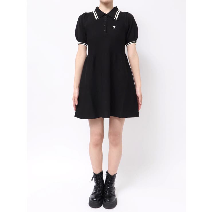 ニットポロミニワンピース[品番：MKSW0063545]｜jouetie